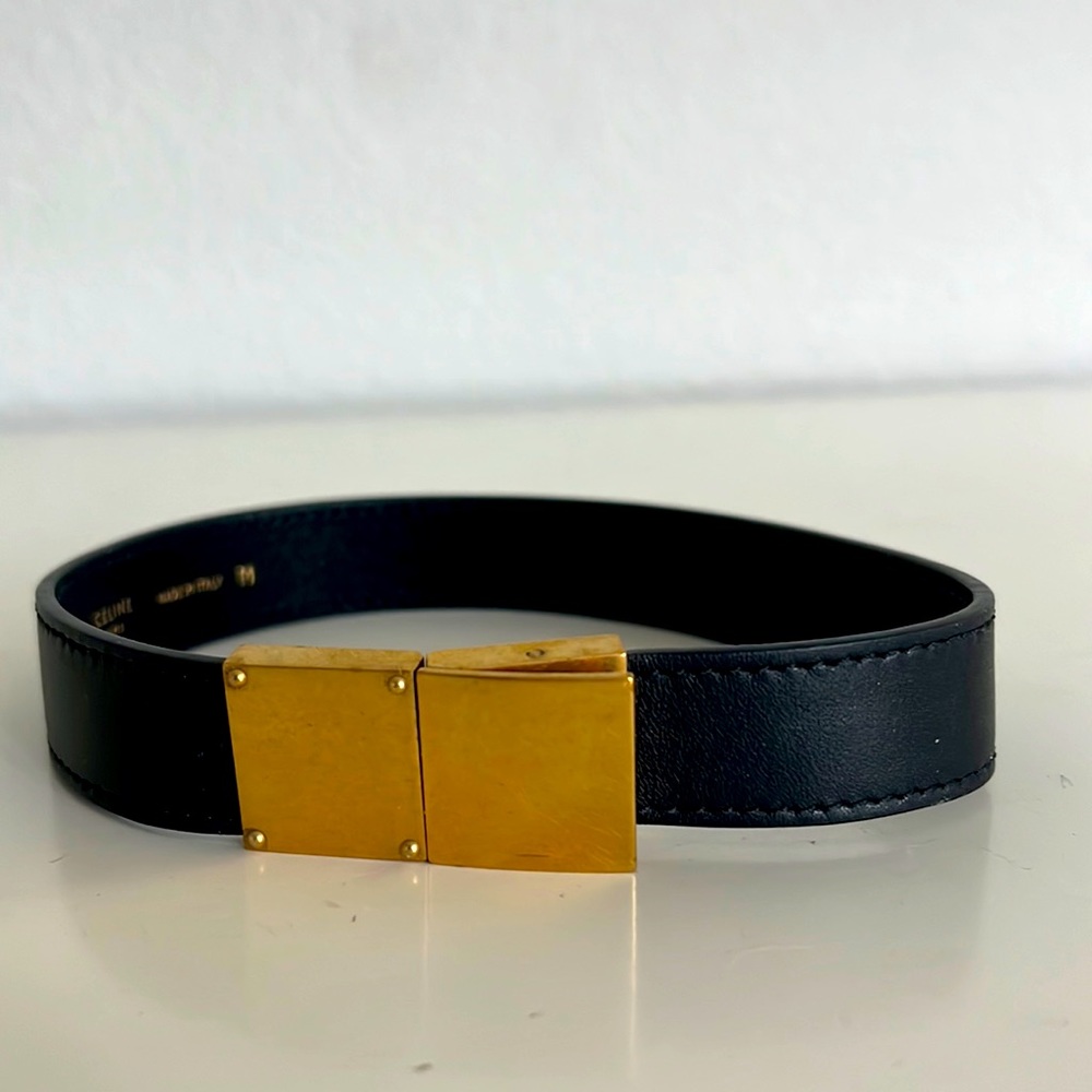 Celine black/gold choker